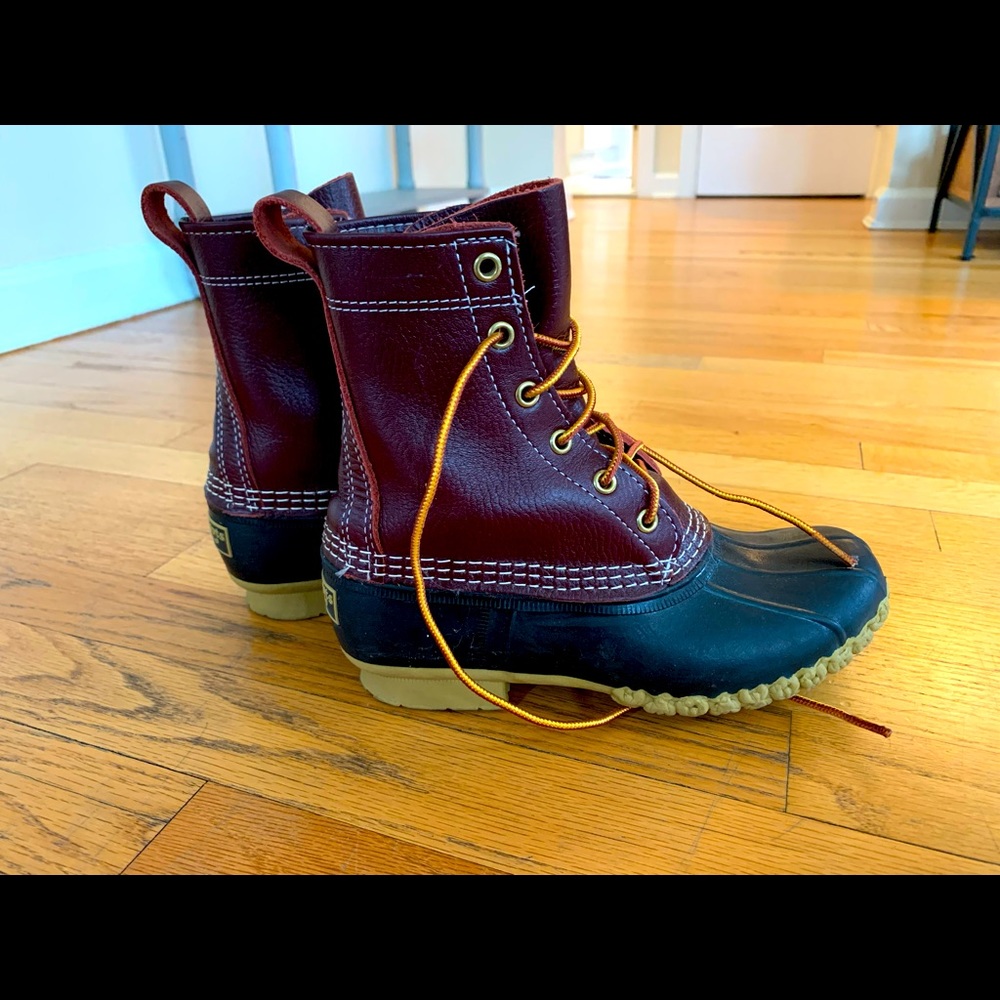 LL Bean “Bean Boots”. Pristine condition, worn 5 times or less.